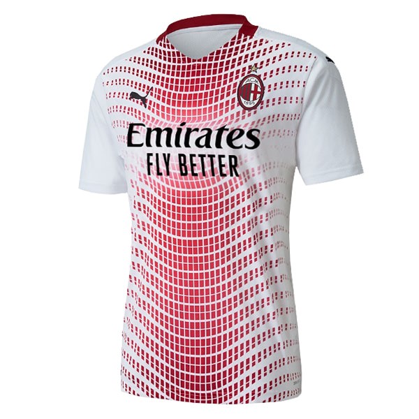 Trikot AC Milan Auswarts Damen 2020-21 Weiß Fussballtrikots Günstig